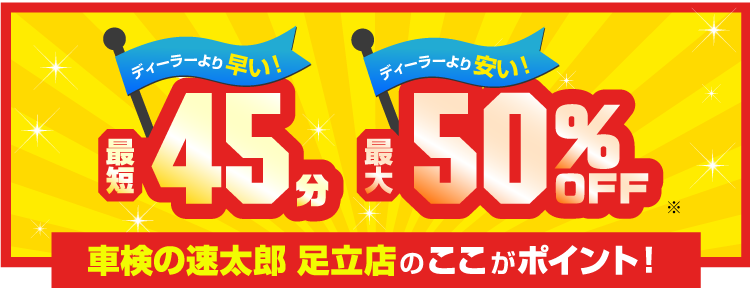 車検の速太郎 坂戸一本松店のここがポイント！
